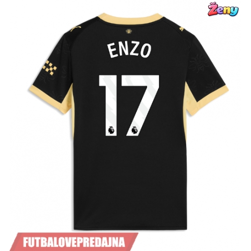 Lacne Ženy Futbalové dres Manchester City Enzo Fernandez #17 2026-27 Krátky Rukáv - Preč